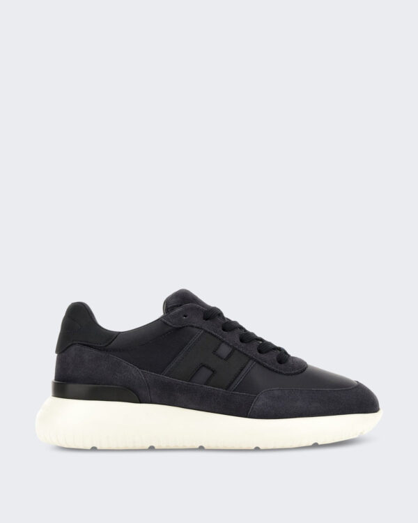 Heren Vetersneaker met H-band detail Zwart