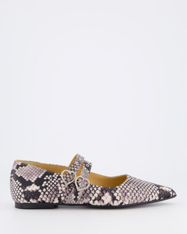 Dames Tl-Coeur Ballerina Brown/Snake