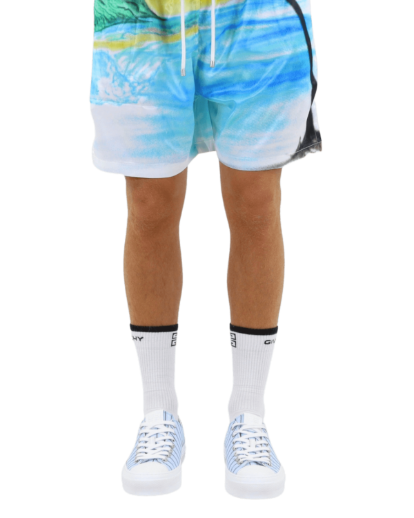 Heren Airbrushed Silk Shorts