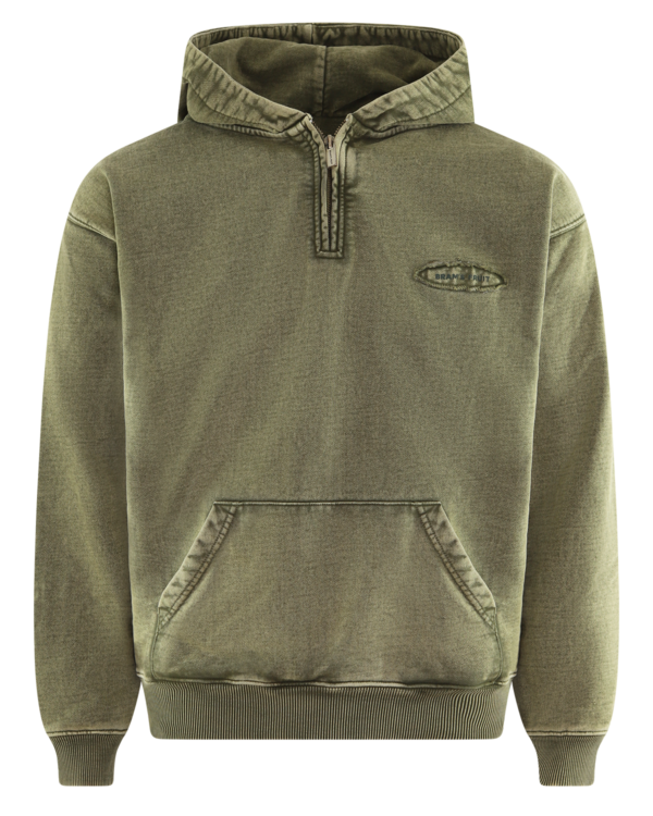 Heren Cut & Sew Quarter Zip Hoodie