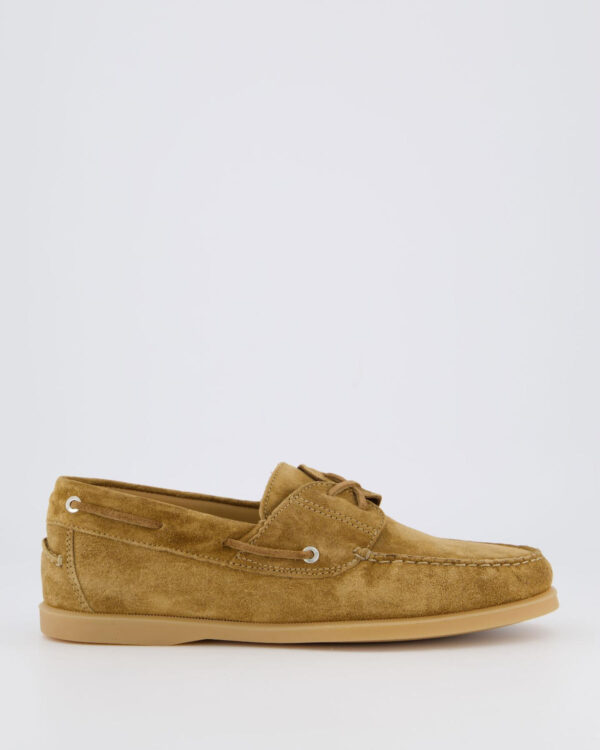 Heren Suede Boatshoe Brown