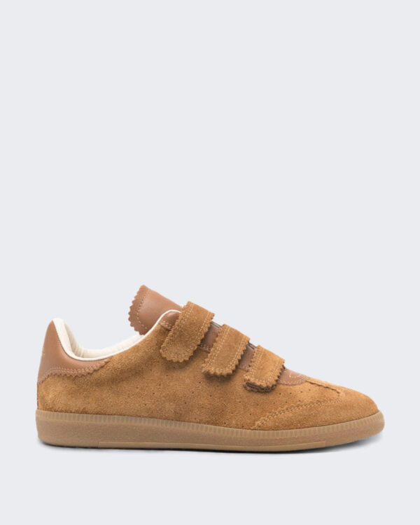 Dames Beth leren sneakers Bruin