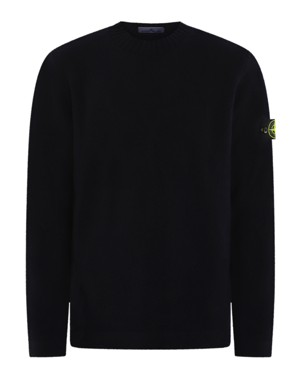 Heren Logo Patch Sweater Blue