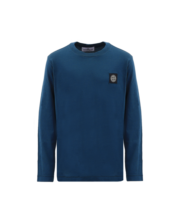 Kids Logo-Patch T-shirt blue