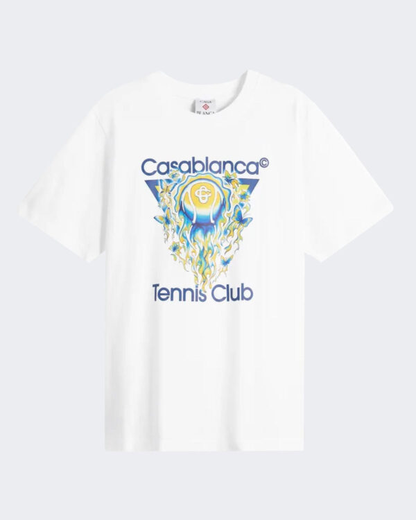 Casablanca Heren Tennis Club Icon T-Shirt Wit