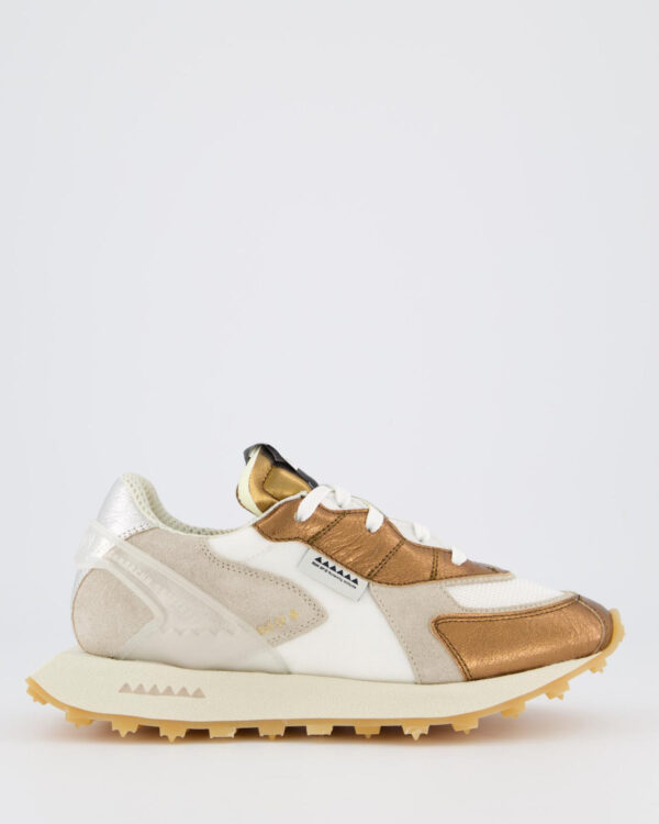 Dames Mango Sneaker White/Metal