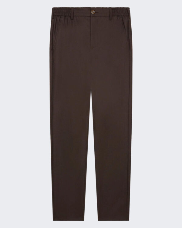 Heren Flannel Stretch Tapered Brown