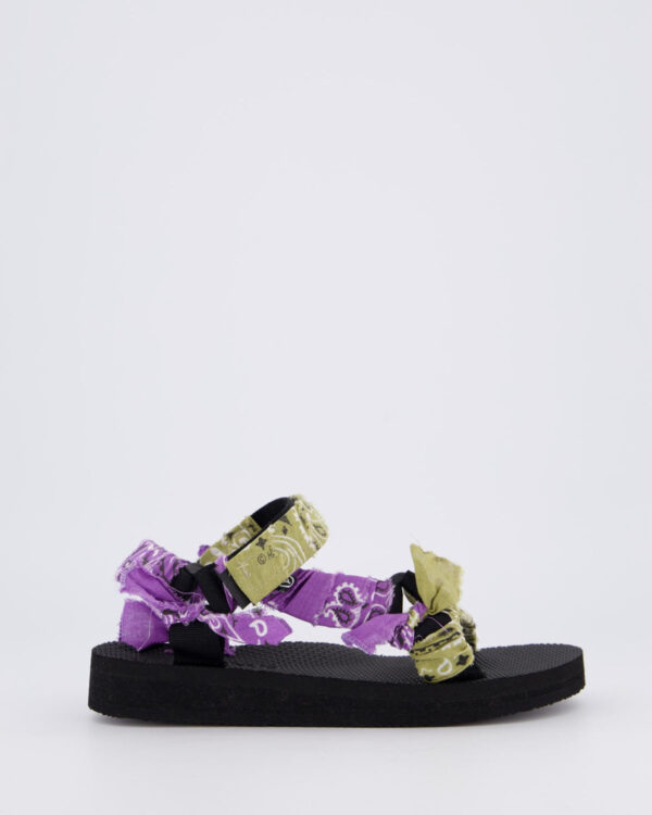 Dames Trekky Sandals Green/Purple