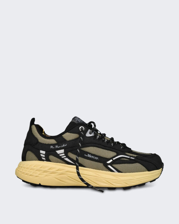 Leren sneaker met Grijs kleurdetails