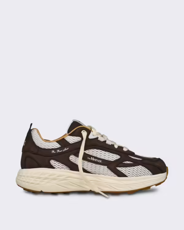 Nubuck sneaker in donkere uitvoering Bruin