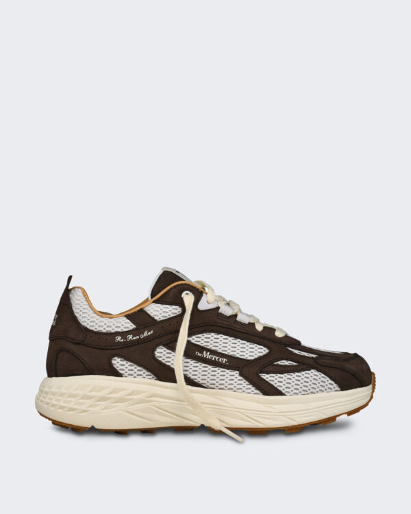 Nubuck sneaker in donkere uitvoering Bruin