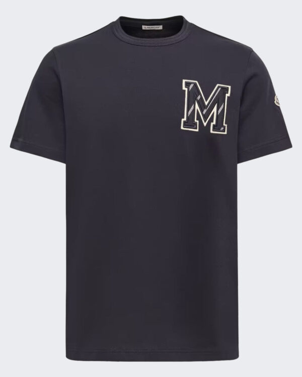 Moncler Heren Ss T-Shirt-L20918c00012 89aug-Blauw