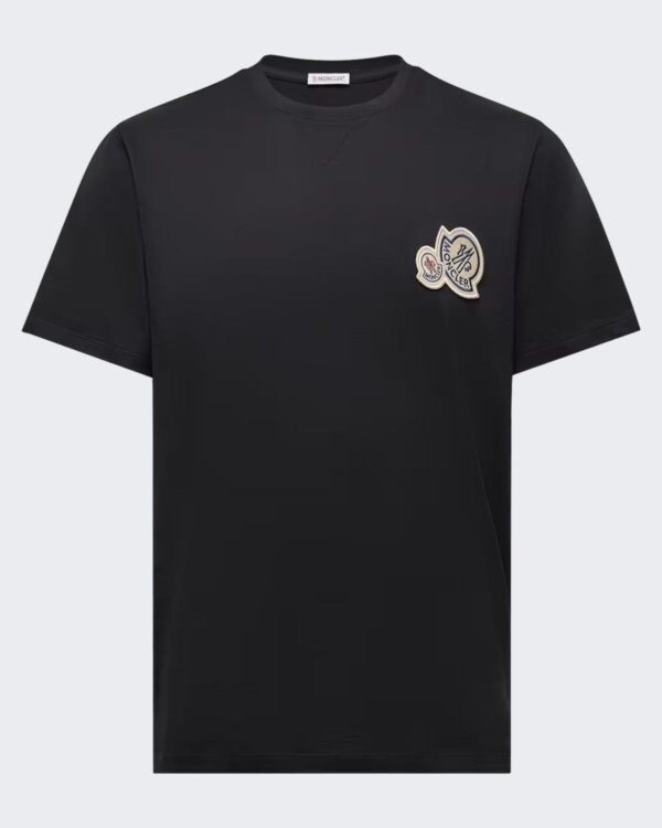 Moncler Heren Ss T-Shirt-L20918c00041 8390y-Black Zwart