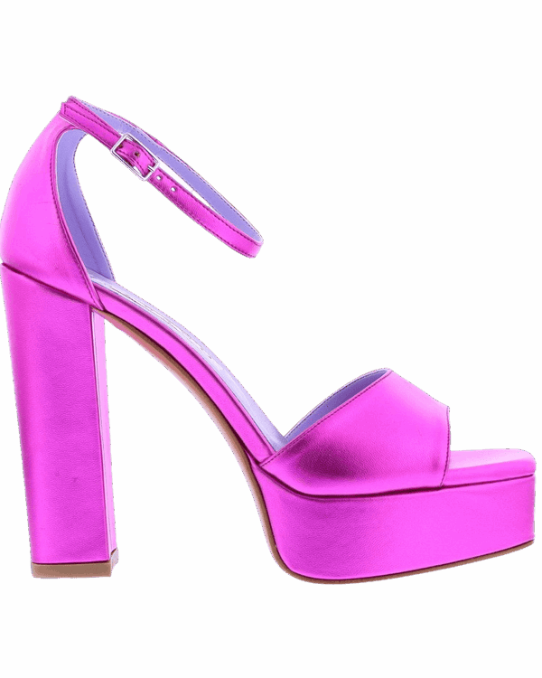 Dames Sandalo Metallic Fuxia
