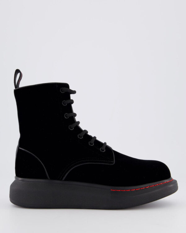 Dames Hybrid Lace Up Boot Velvet