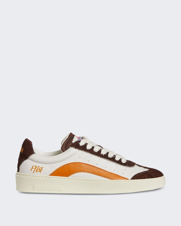 Dsquared2 Heren Rider Sneaker Bruin/Oranje