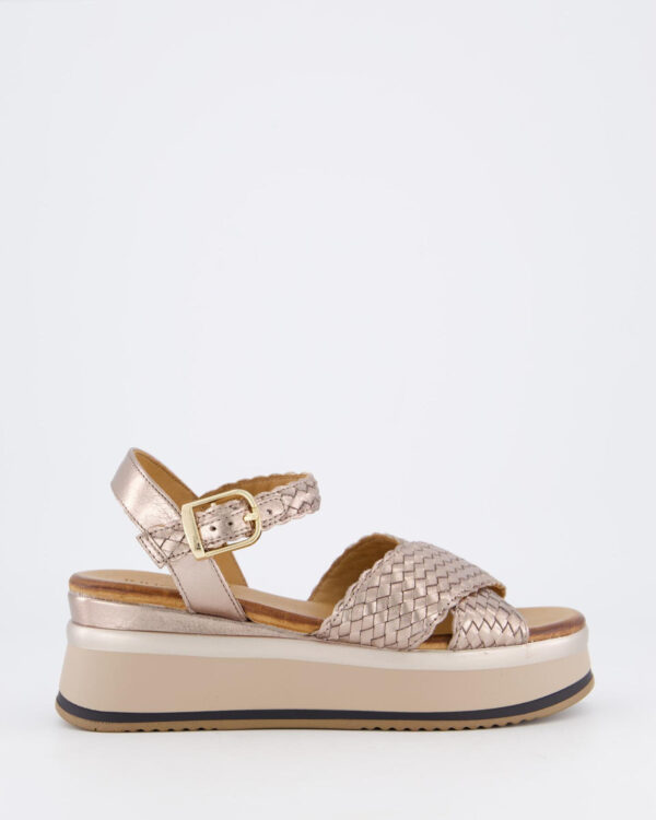 Dames Braided Strap Sandal White