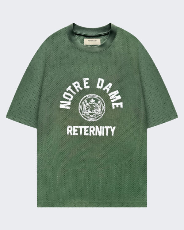 Heren Mesh t-shirt Notre Dame Groen