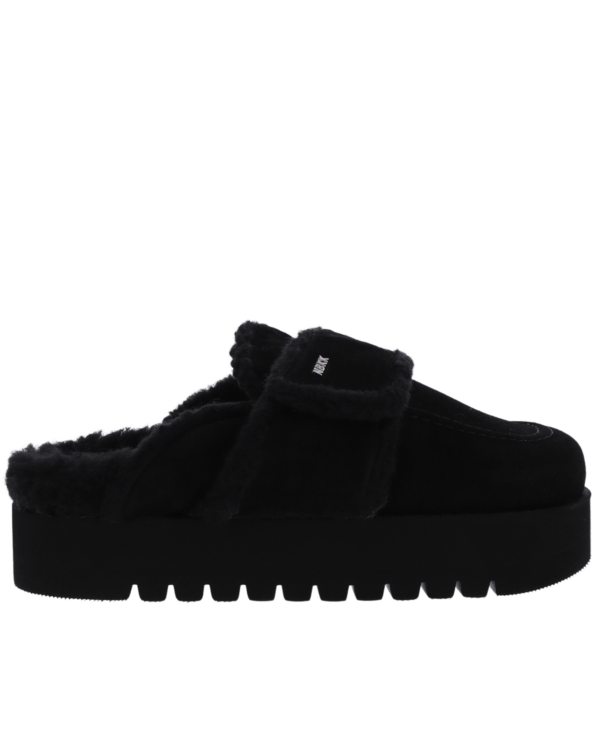 Dames Teddy Chunky Fur Black