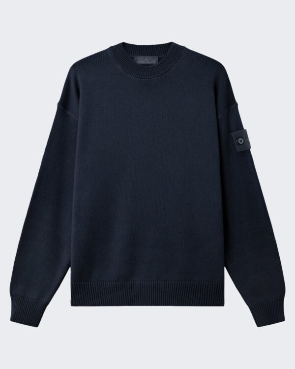 Heren Crew Neck-Blauw Blue-V0020 Blauw