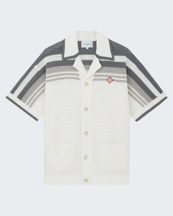 Casablanca Heren Crochet Shirt Wit