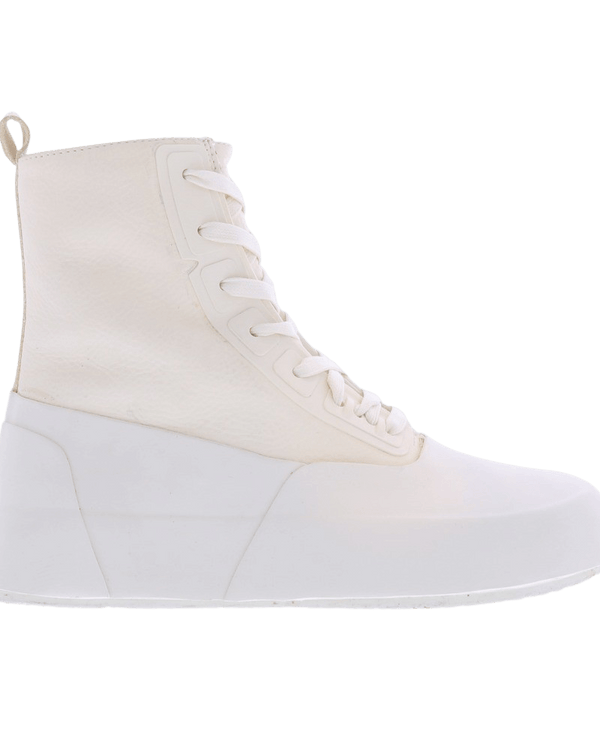 Heren Leather Mix Hi-Top Sneaker Off