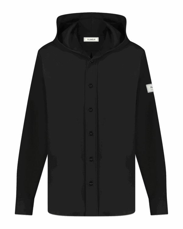 Heren Atelier Hooded Shirt Black