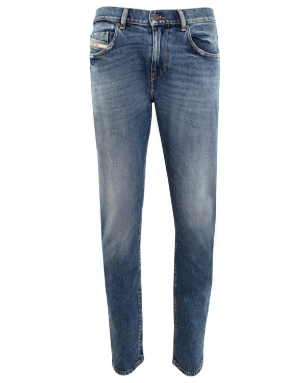 Heren D-Strukt Slim Fit Jeans Blue