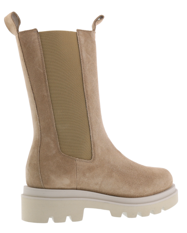 Dames Bloque Beige High Chelsea