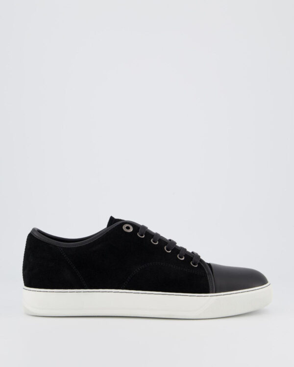 Heren Suede and nappa captoe low to