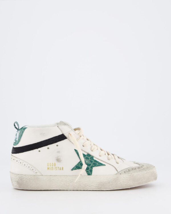 Dames Mid Star Sneaker White/Green