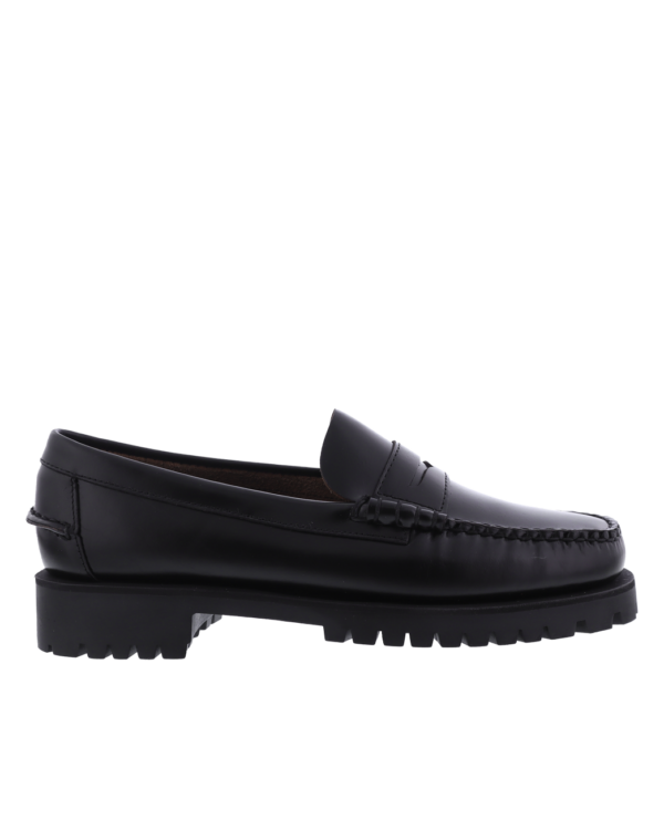Dames Then Lug Loafer Black