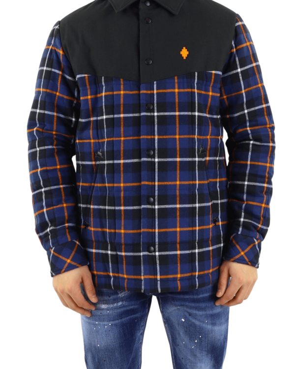 Heren Cross Check padded overshirt
