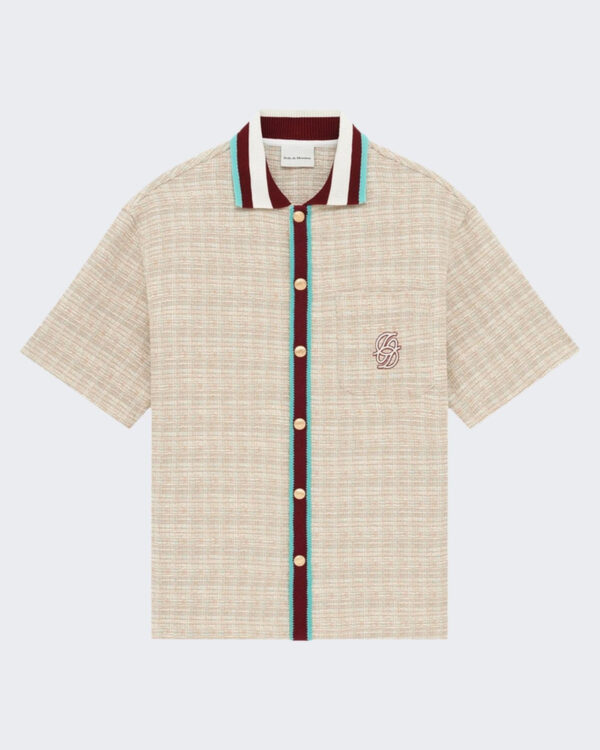 Drole De Monsieur Heren Chemise En Tweed D Miroir overhemd